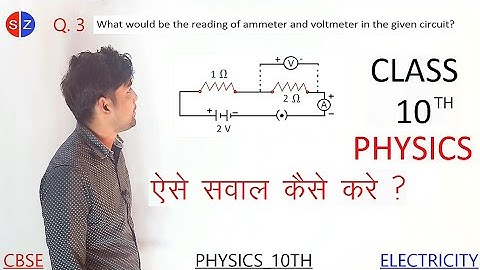what would be the reading of ammeter and voltmeter in the given circuit @MathsTransporter