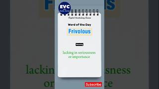 Frivolous Meaning In English English Vocabulary Course