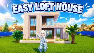 The Easiest Modern Loft House to Build! #heartopia 