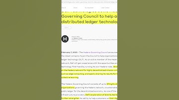 Dell Technologies Joins Crypto With Hedera (HBAR)!