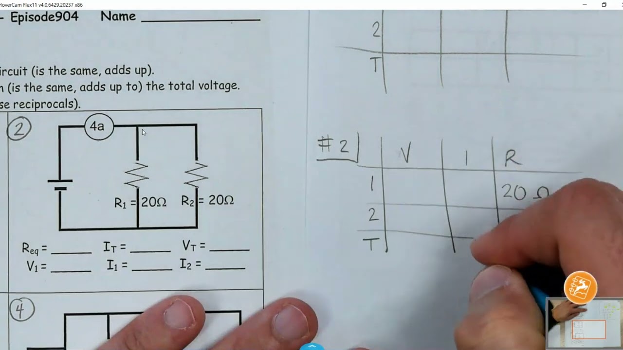 Parallel circuit - find missing voltage
