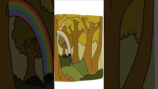 How to draw a rainbow professionally and perfectly?🌈 #squidgame