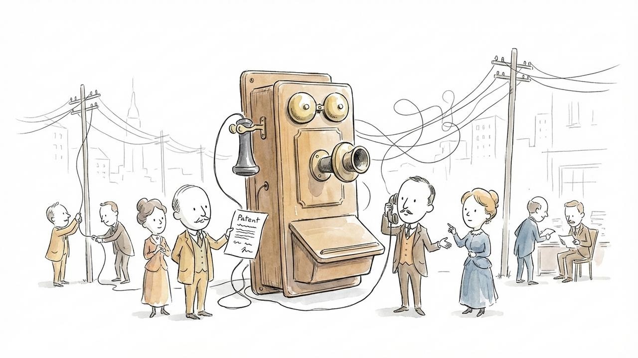 The Great History of the Telephone (how voices began traveling on wires)