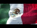 Bandera de mxico e himno nacional en 4k