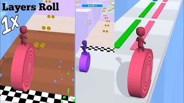 Layers Roll - All Levels Gameplay Android,ios Walkthrough Mobile Game Update Part 8 (Level 3