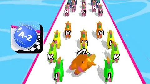 AZ Run -2048 ABC Runner||Gameplay (iOS & Android) Part 25