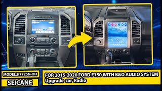 CarPlay Upgrade: Seicane 12.1" Android 13 for 2015-2020 Ford Mustang/F150 – Support B&O Audio System