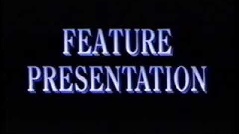 And Now For Our Feature Presentation