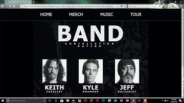 Web Design (ART 251): Band Website (Final Project)