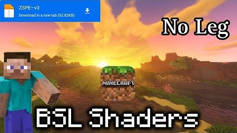 WOW 😍 BSL Shader For Minecraft Pe 1.19+ || Realistic Bsl Shader For Mcpe 1.19.60 || For 1GB,2GB Ram