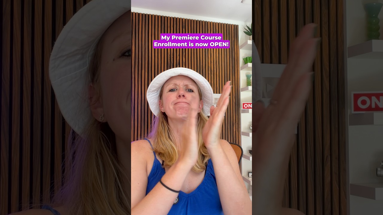 My Premiere Course Enrollment is Open!