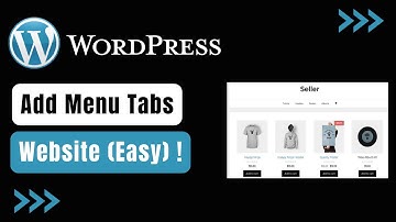 WordPress - How to Add Menu Tabs !