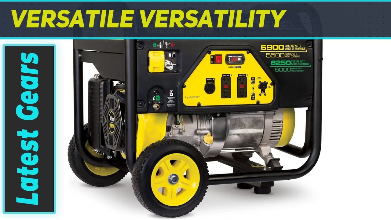 Champion Power Equipment 5500-Watt Dual Fuel Portable Generator with Wheel Kit Overview
