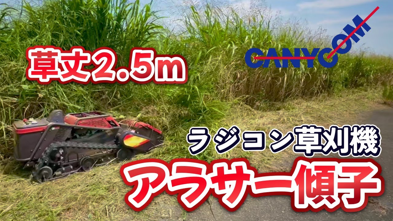 Canicom's new radio-controlled grass cutter [Arasa Keiko] attacks