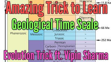 Most Amazing Trick to Learn Geological Time Scale/ Evolution Tricks Ft. Vipin Sharma