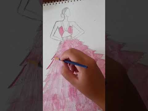 Quick drawing 💕I need. your support #fashion #fashionillustration