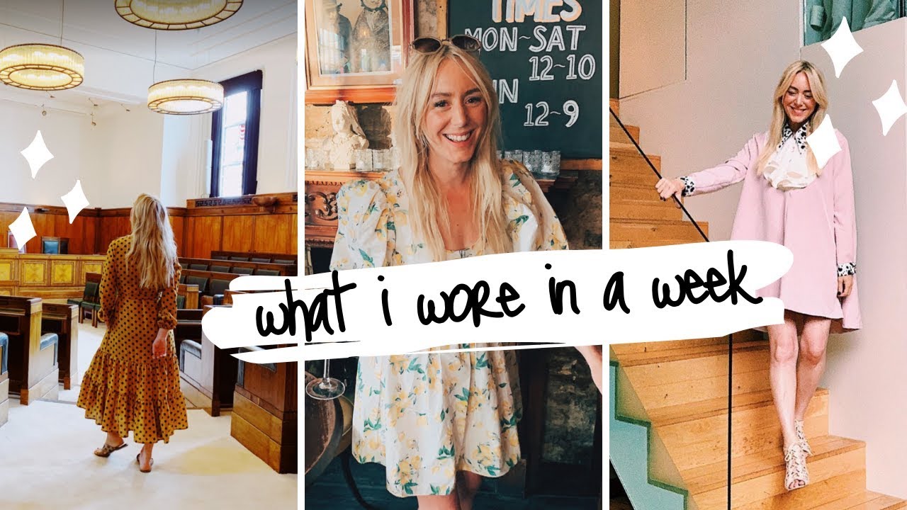 WHAT I WORE IN A WEEK with Katie Ellison SJ STRUM YouTube