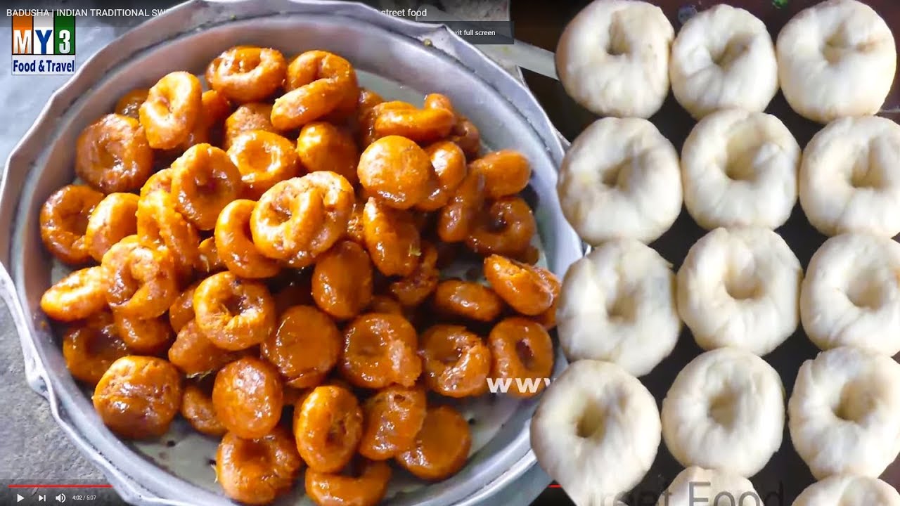 Indian Sweet like glazed doughnut | Mouthwatering Badusha Sweet Making | street food | STREET FOOD