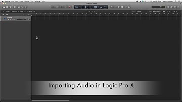 04. Import Audio (logic pro x)