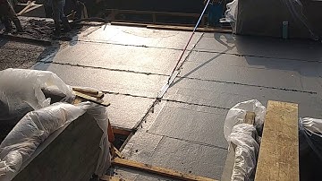 Veterans concrete,..begin cut control joints