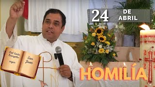 EVANGELIO DE HOY miércoles 24 de abril del 2024 - Padre Arturo Cornejo