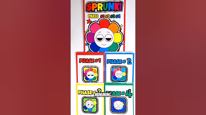 🌈SPRUNKI OC Dandy | ASMR Phase 1vs2vs3vs4 Squishy #blindbag #papercraft #sprunki