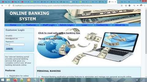 Online Banking System Project | PHP MYSQL Project
