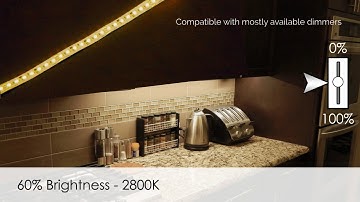 Dim to Warm white LED Strip (From 3000K to 2500K)