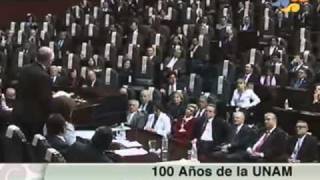 Discurso del Rector de la UNAM, José Narro Robles, durante la Sesión de Congreso General.