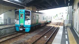 JR四国1500形7次車、阿南駅を発車。