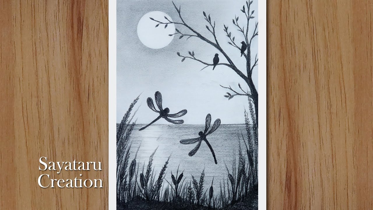 Beautiful Sunset Scenery Drawing with Pencil | Free Drawing Tutorial  Beautiful Sunset Scenery Drawing with Pencil Easy Pencil Drawing for  Beginners #sunset #scenery #drawing #art #sayatarucreation | By Sayataru  CreationFacebook