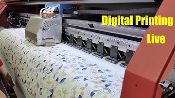 Live Digital Printing Process Step By Step | How to Print Digital Print On White Fabrics