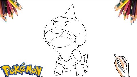 COMO DESENHAR O POKÉMON CHEWTLE | HOW TO DRAW POKÉMON CHEWTLE