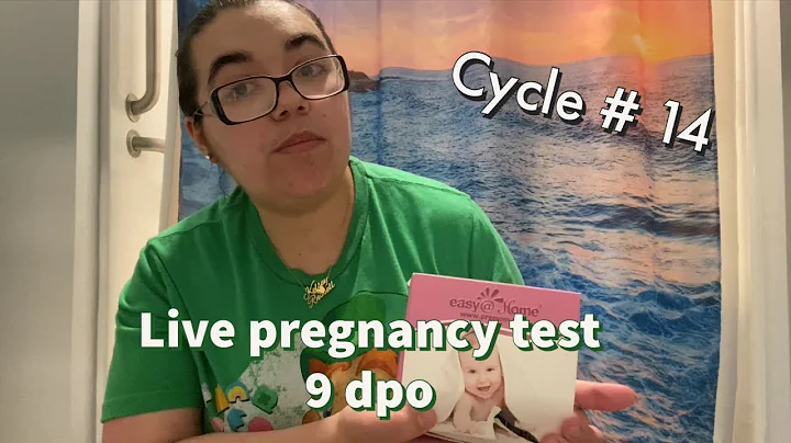 Live pregnancy test 9 dpo cycle # 14