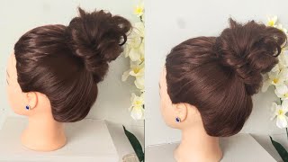 New Messy Bun With Easy Trick | Easy Messy Updo | Funky Juda | Easy Hairstyles | Messy Hairstyles
