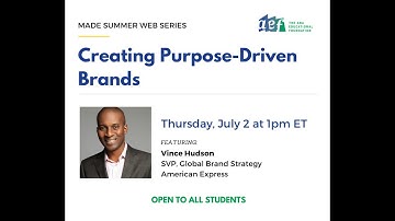MADE Summer Web Series: Creating Purpose-Driven Brands