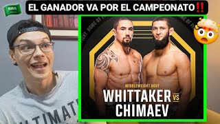 ROBERT WHITTAKER vs KHAMZAT CHIMAEV💥 UNA LOCURA la estelar en ARABIA🇸🇦