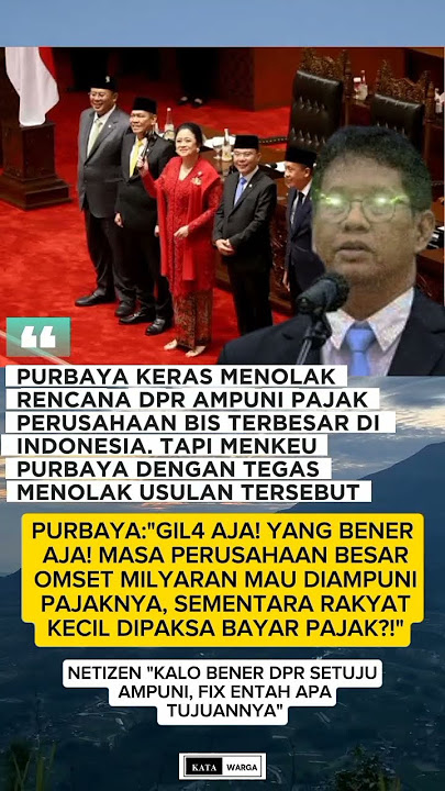 DPR AMPUNI PAJAK PERUSAHAAN BESAR 😱❗ #videoshort #beritaterkini #purbaya #dpr #viral #trending