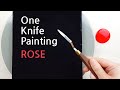 (424) Rose bouquet | One knife painting | Fluid Acrylic Pouring for beginners | Designer Gemma77