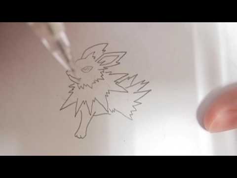 HOW TO DRAW Jolteon／サンダース ( Pokémon #135 )