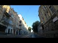 Kyiv Downtown, Khreshchatyk street, Podil - Driving Cam Video 4K - Real Sound from a Car