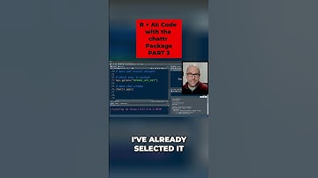 AI Coding: Use ChatR in RStudio (Step-by-Step) #shorts