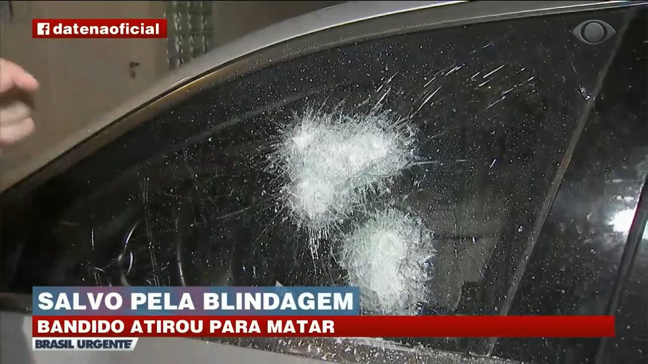 BANDIDO ATIRA EM EMPRESÁRIO, MAS CARRO BLINDADO SALVA VÍTIMA | BRASIL URGENTE