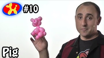 One Balloon Pig - Balloon Animal Lessons #10