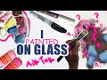 TIKTOK GLASS ART CHALLENGE- Painting on glass