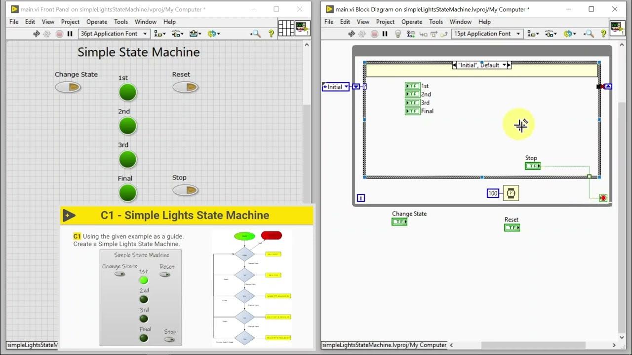 LabVIEW #11.2 - State Machine (Challenges) - YouTube