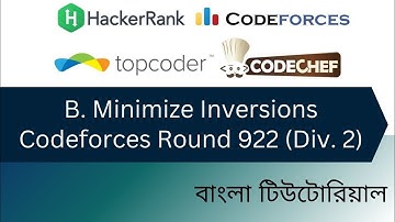 B. Minimize Inversions | Codeforces Round 922 (Div  2) B | Bangla solution