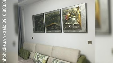 Tranh phù điêu lá chuối - tranh phù điêu đất sét hà nội - tranh nổi 3D treo tường