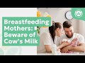 Breastfeeding mothers beware of cows milk