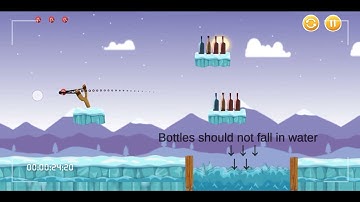 #shanzaygaming      knock down bottles snow world level 1